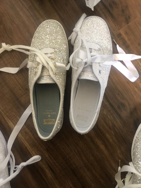 Keds kate spade cream glitter online