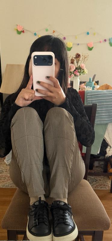 Customer photo for "Very cute sneakers, not at all bulky"