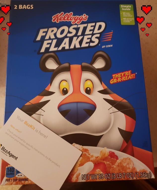 Kellogg's Frosted Flakes Cereal - (55 oz) One Box With Two Bags