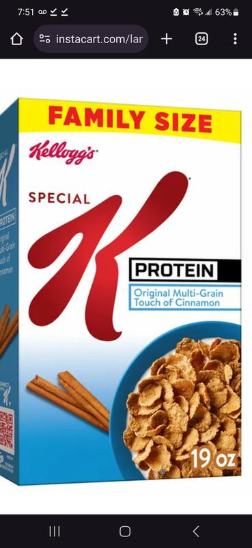 Kellogg's Special K Protein Breakfast Cereal, 13.3oz Box