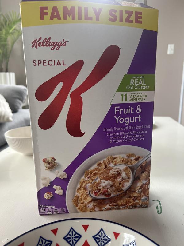  Kellogg's Special K Breakfast Cereal, Family Breakfast, Fiber  Cereal, Fruit and Yogurt, 13oz Box (1 Box) : Everything Else