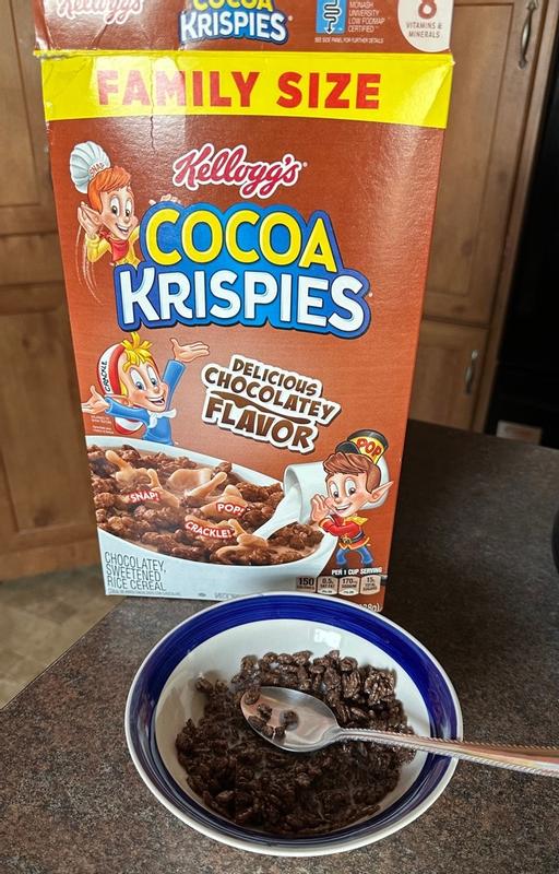 Kellogg's Rice Krispies Cocoa Krispies Original Cold Breakfast Cereal