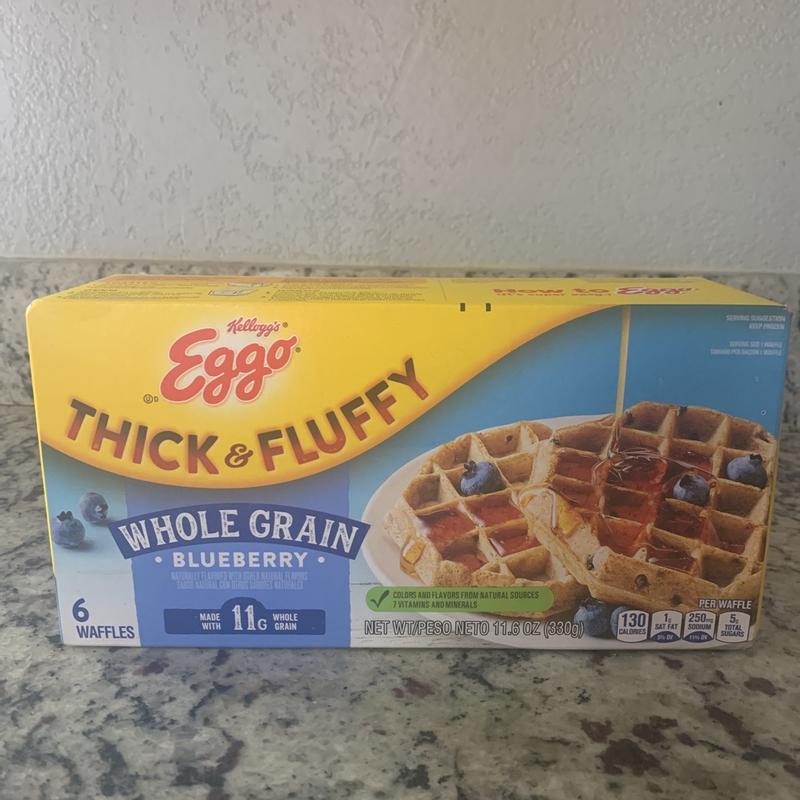 Eggo Thick Fluffy Blueberry Whole Grain Waffles 6 Ct 11 6 Oz Foods Co