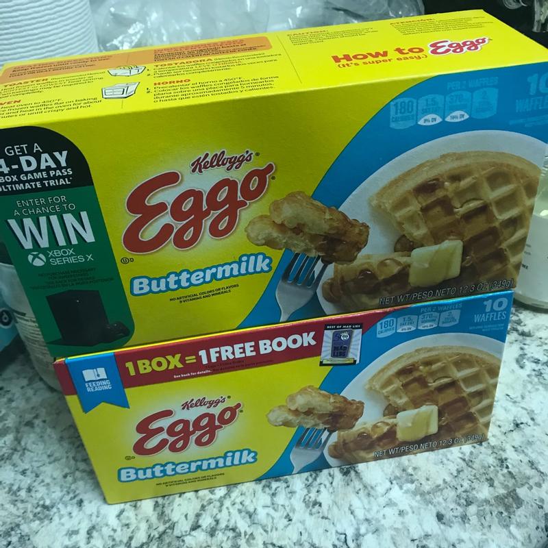 Whole Grain Blueberry Frozen Waffles L Eggo With Eggo