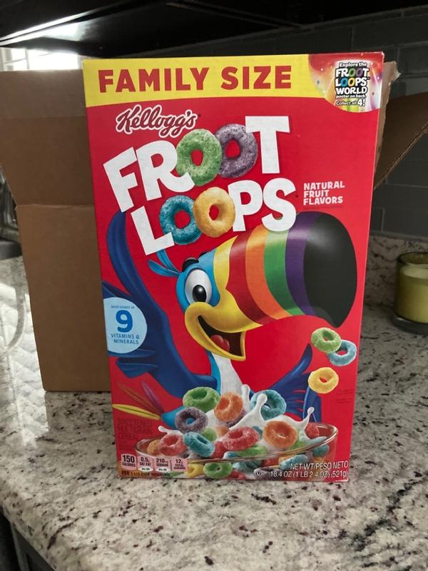 Kellogg's Froot Loops Original Cold Breakfast Cereal, 13.2 oz