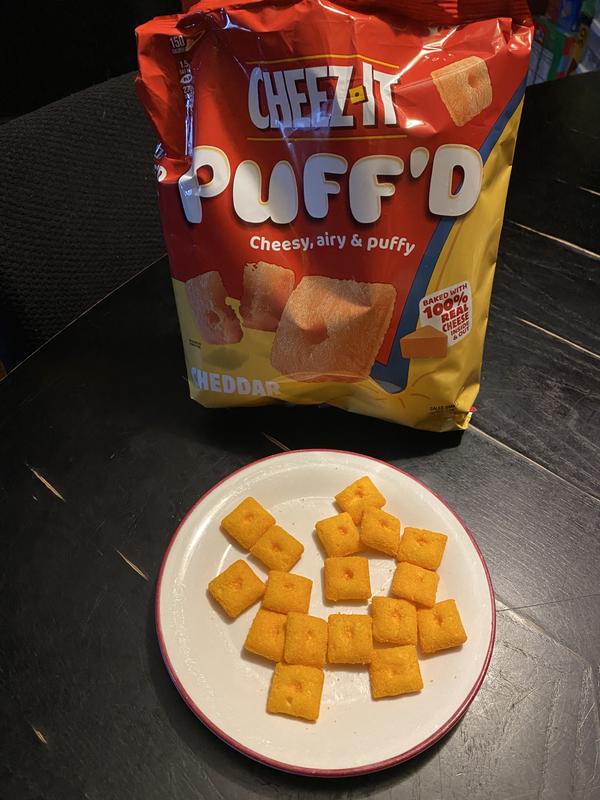 CheezIt Puff'd Cheesy Baked Snacks White Cheddar Oz Bag, 55 OFF