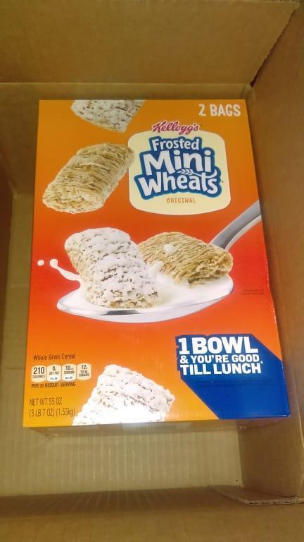 Kellogg's Frosted Mini-Wheats Breakfast Cereal Cup, Original, 2.5oz, 1 Cup