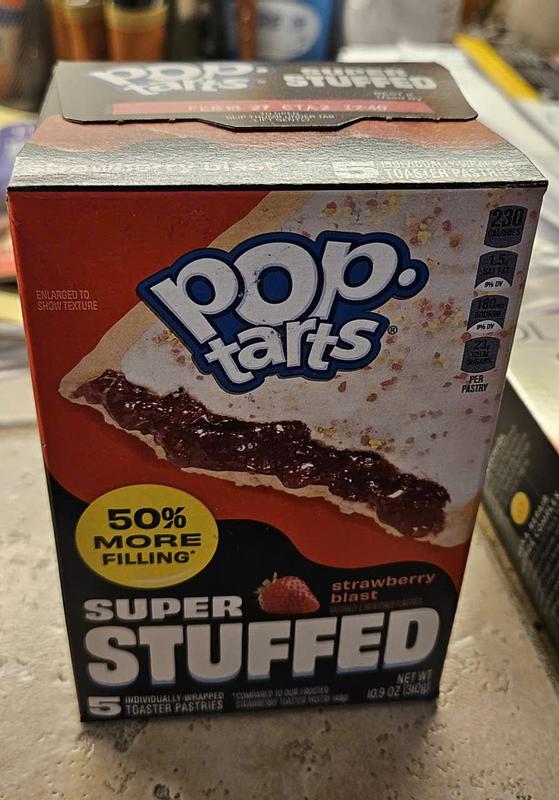 poptart booster box Pop-Tarts Toaster Pastries, Made with Whole Grain, School Lunch, Frosted Strawberry (120 Pop-Tarts) golden crust or enjoy them right out of the pouch with a glass of ice Pop-Tarts Frosted Strawberry Pastry Bites