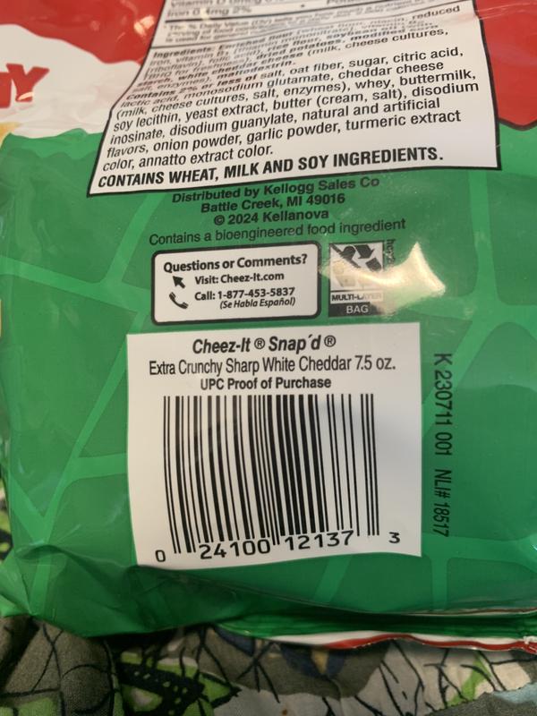 Cheez-It® Snap'd® Extra Crunchy Sharp White Cheddar Chips