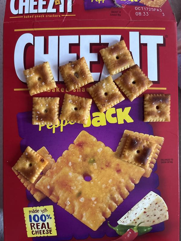 Cheez-It Cheese Crackers Pepper Jack, Baked Snack Crackers