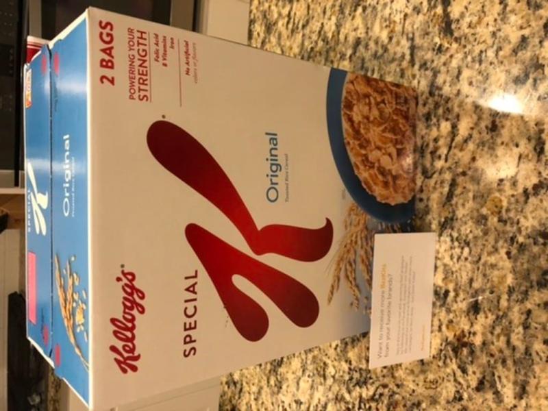 Kellogg's Special K Original Cold Breakfast Cereal, Family Size, 18 oz Box  