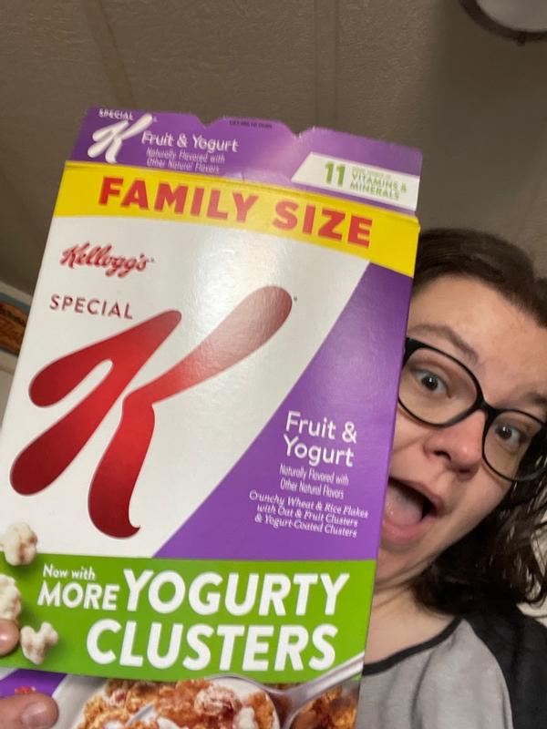 Kellogg's Special K Fruit and Yogurt Breakfast Cereal, Family Size, 19.1 oz  Box 