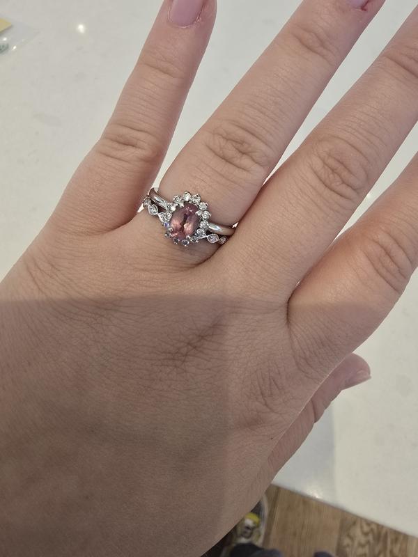 Nicolette 14k White Gold Band Ring in White Diamond | Kendra Scott