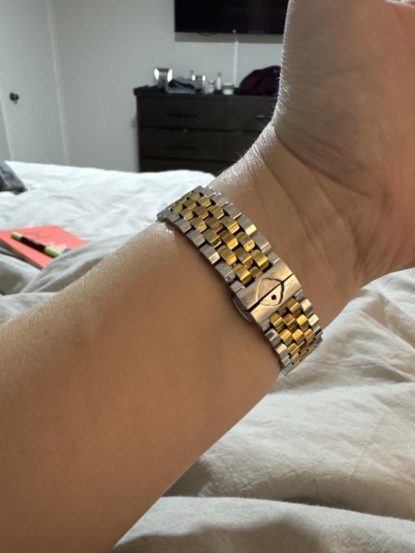 NEW Kendra Scott Alex 5 Link Apple Watch Band in Two Tone Stainless Steel 00000000_zi_5b77758a-8938-480f  main image 3