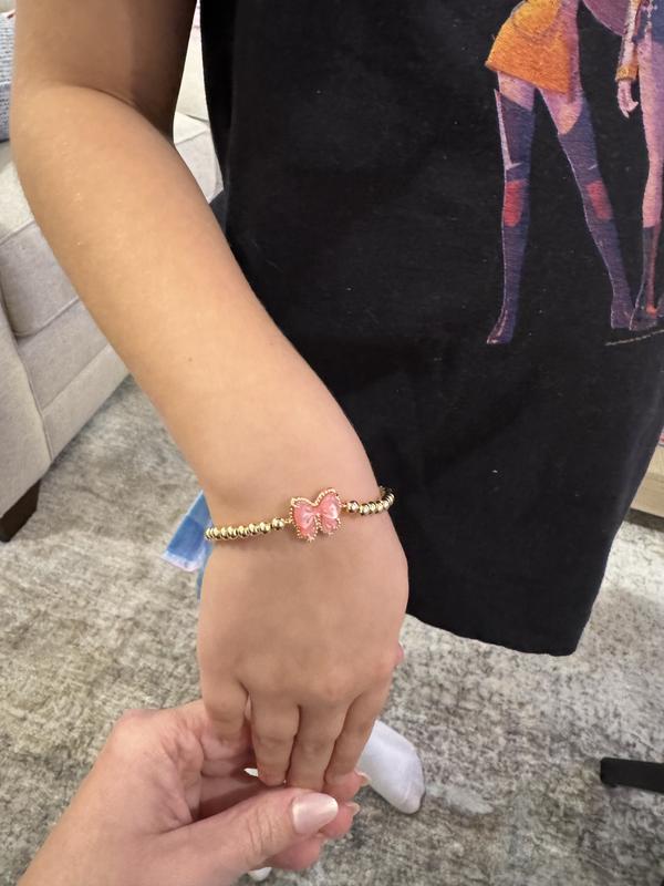 Haley Bow Gold Stretch Bracelet | Kendra Scott display picture 1