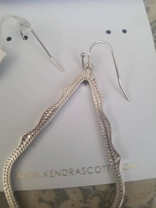 Kendra Scott Sophia Drop Earrings | Dillard Kendra Scott Sophia Drop Earrings Gunmetal Open Frame Filigree Jewelry main image 1