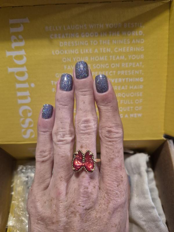 Haley Bow Gold Band Ring