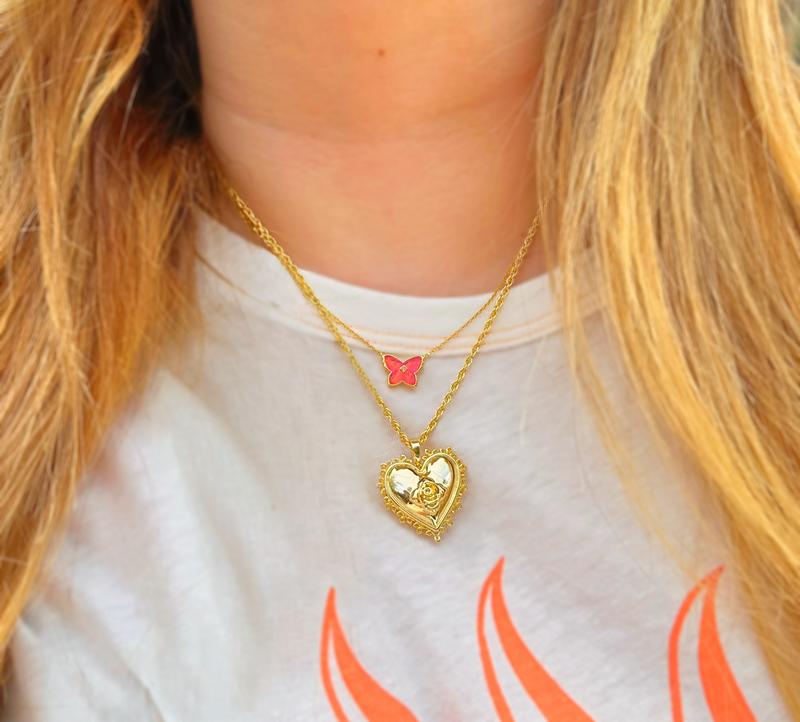 Brinley 18k Gold Vermeil Butterfly Stone Necklace | Kendra Scott