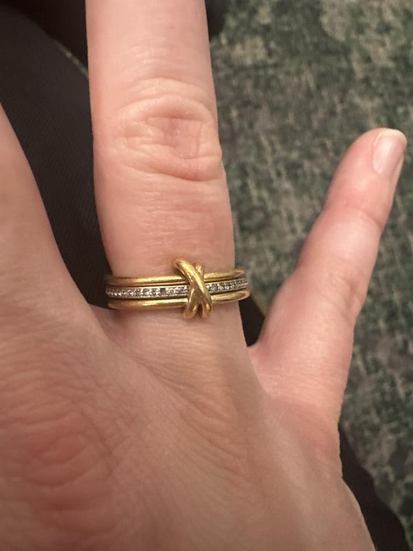Tia 18k Gold Vermeil Band Ring in White Sapphire | Kendra Scott
