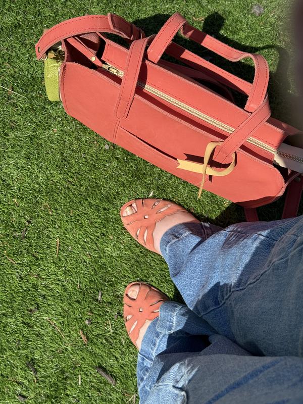 Pink lily moons flawlessly matching my pink work bag.