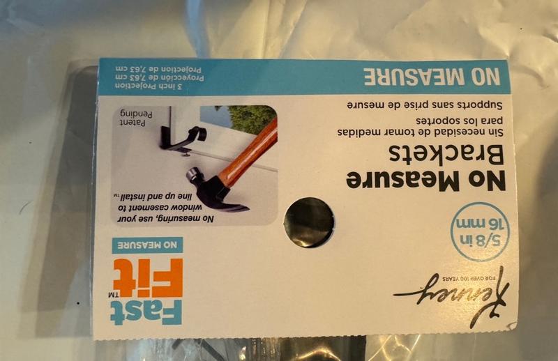 Kenney Fast Fit Pewter Gray Curtain Rod Bracket 5/8 in. L in the Shower ...