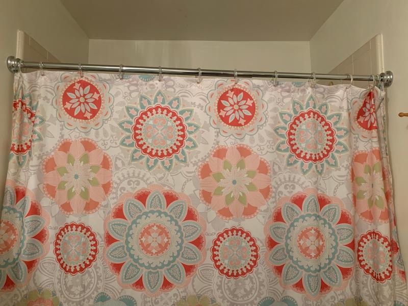 Nice new shiny rust proof shower curtain rod