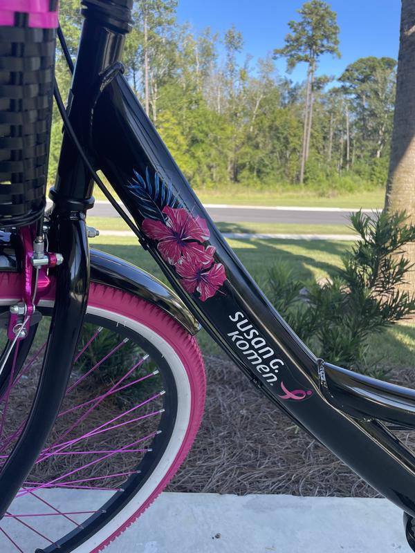 Susan g komen 26 store women's cruiser bike hot pink