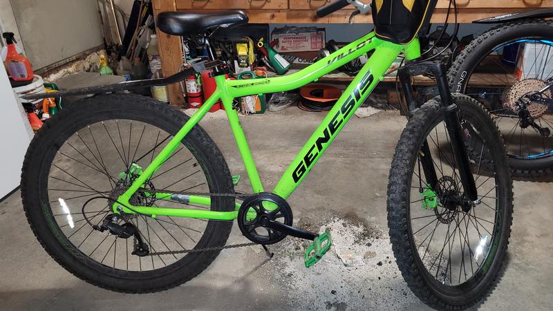 genesis mountain bike 27.5 green