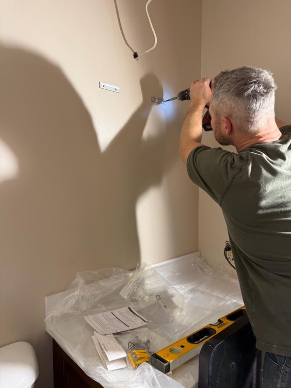 TETOTE 24x36 Inch Sliver Bathroom Vanity Mirror Tempered Glass Metal ...