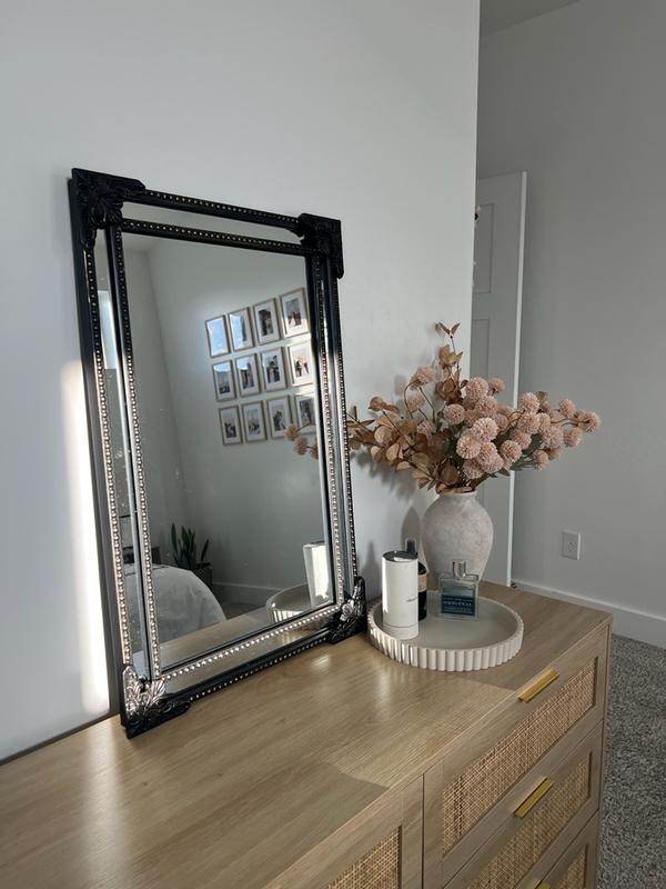 KeonJinn 24 in. H x 36 in. W Framed Rectangular Vintage Mirror