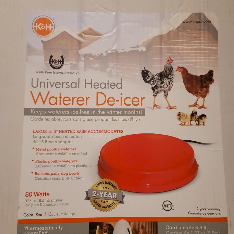 K&h poultry outlet waterer