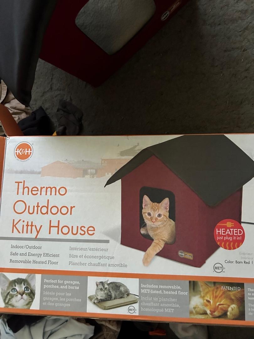 Outdoor thermo kitty house best sale