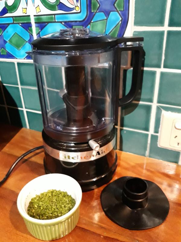 Parsley or other types of herb flakes in literally seconds!