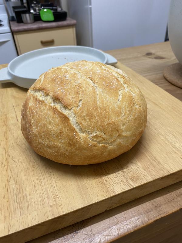 First loaf of bread in the kitchen aid bread bowl.