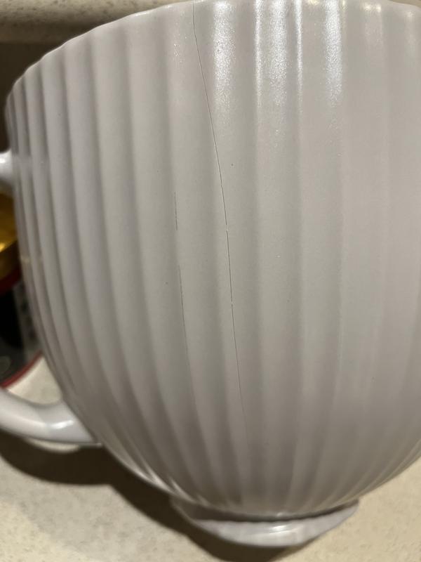 Cracked and unusable.