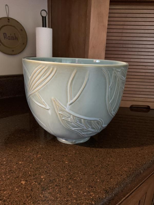 KSM2CB5LB by KitchenAid - 5 Quart Spring Leaves Ceramic Bowl