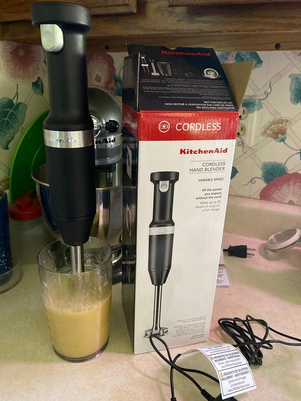 KitchenAid - Cordless Variable Speed Hand Blender - Black Matte