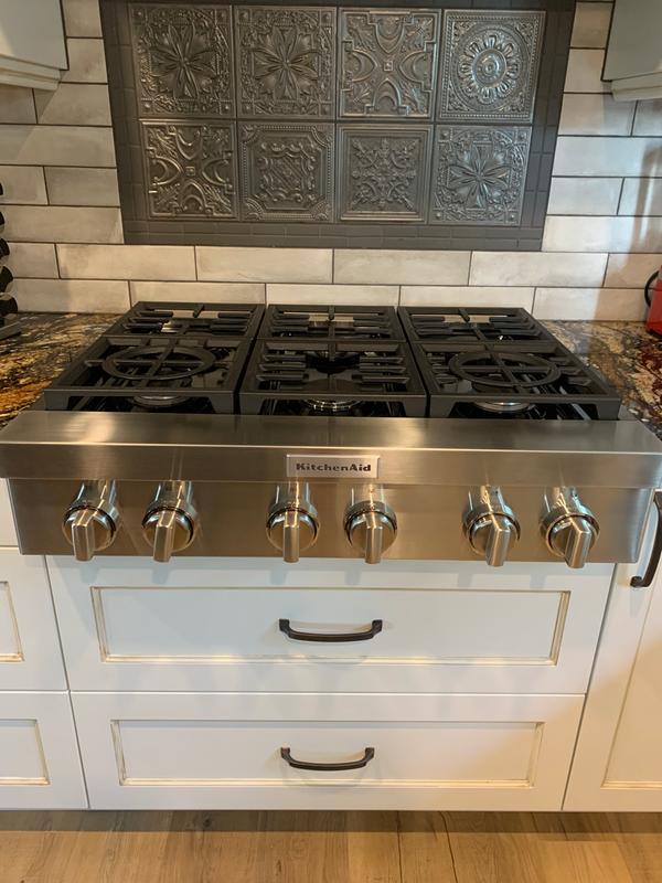 KitchenAid® 36 6Burner CommercialStyle Gas Rangetop, 41 OFF