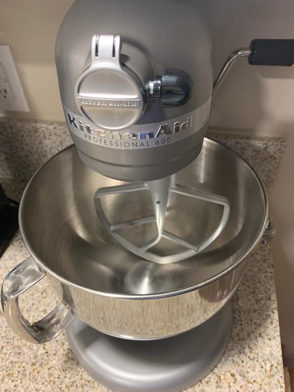 KitchenAid 6-qt 575 Watt Glass Bowl Lift Stand Mixer w/ Flex Edge & Recipes  on QVC 