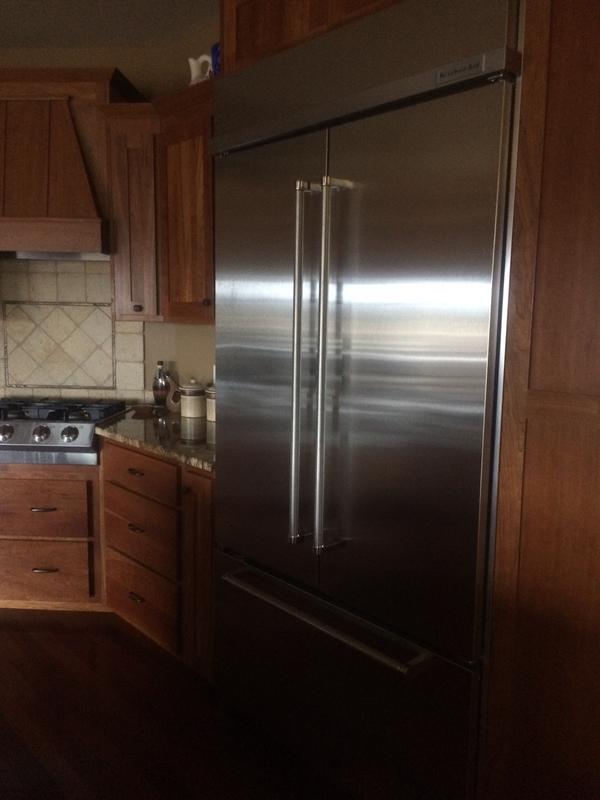 KitchenAid 43-inch, 24.2 cu.ft. Built-in French 3-Door Refrigerator wi