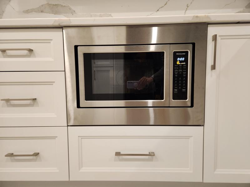 Kitchenaid microwave deals with trim kit