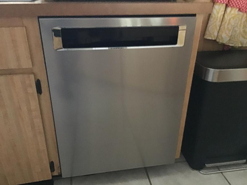 KitchenAid 24 in. Black Stainless Top Control Built-in Tall