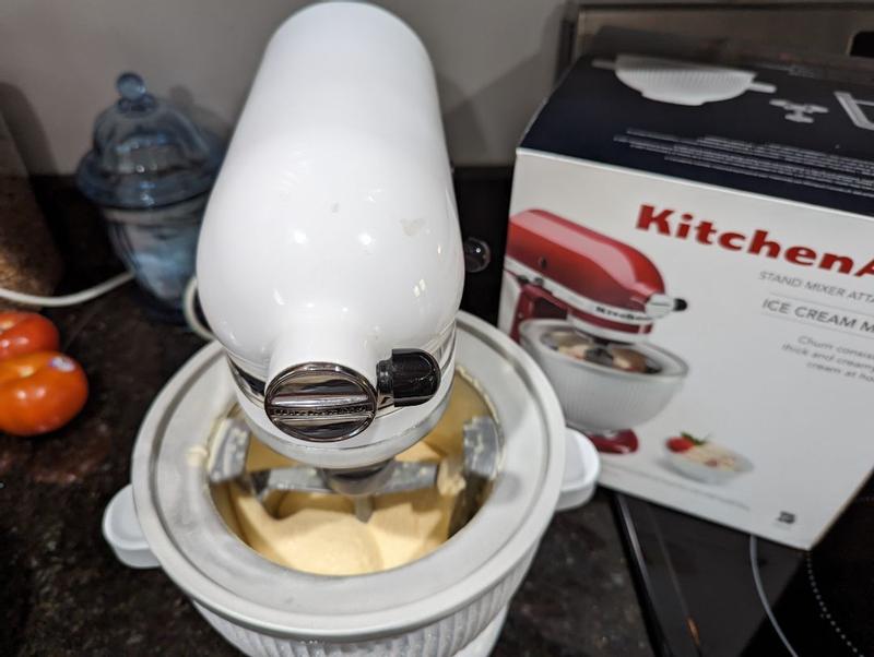 KitchenAid Ice Cream Maker Attachment w/ Ice Cream Scoop 