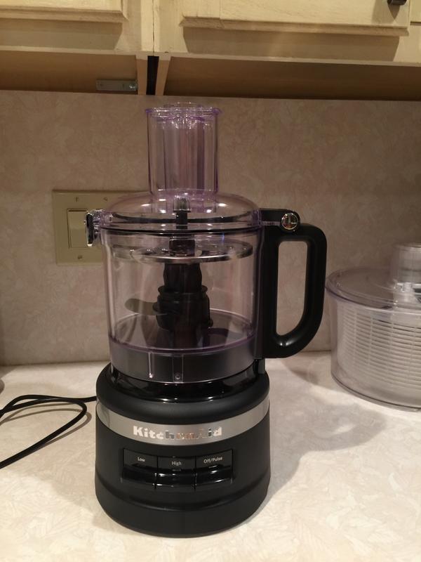 KitchenAid KFP0718BM 7 Cup Food Processor - Matte Black 