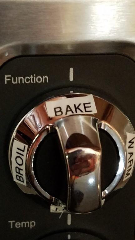 knobs with PTouch labels showing function