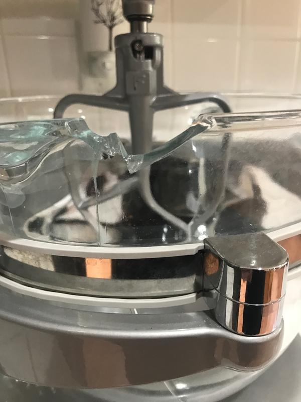 The crack went all of the way to the top and now a chunk is gone