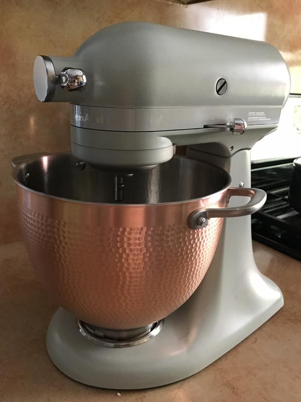 KitchenAid has released a new stand mixer with a hammered copper bowl