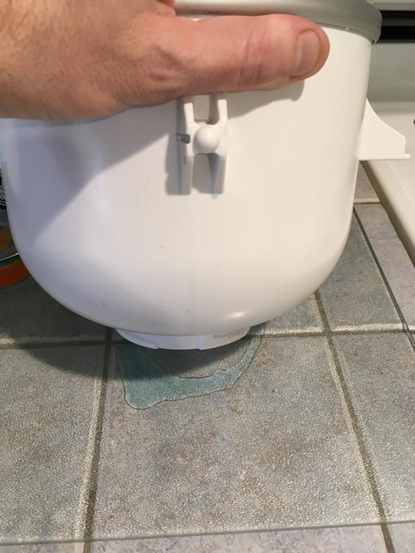 Kitchenaid ice cream 2025 maker leaking blue liquid