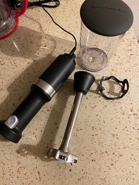 KitchenAid, Cordless Hand Blender with Chopper and Whisk Attachment - Zola