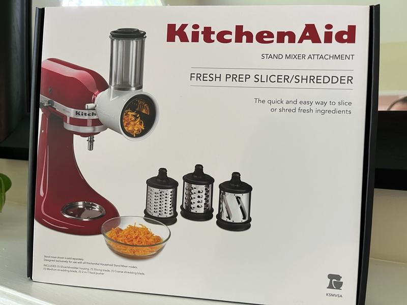 And someone's going to win this too! A look at The KitchenAid stand mixer  Fresh Prep Slicer/Shredder Attachment – try small things